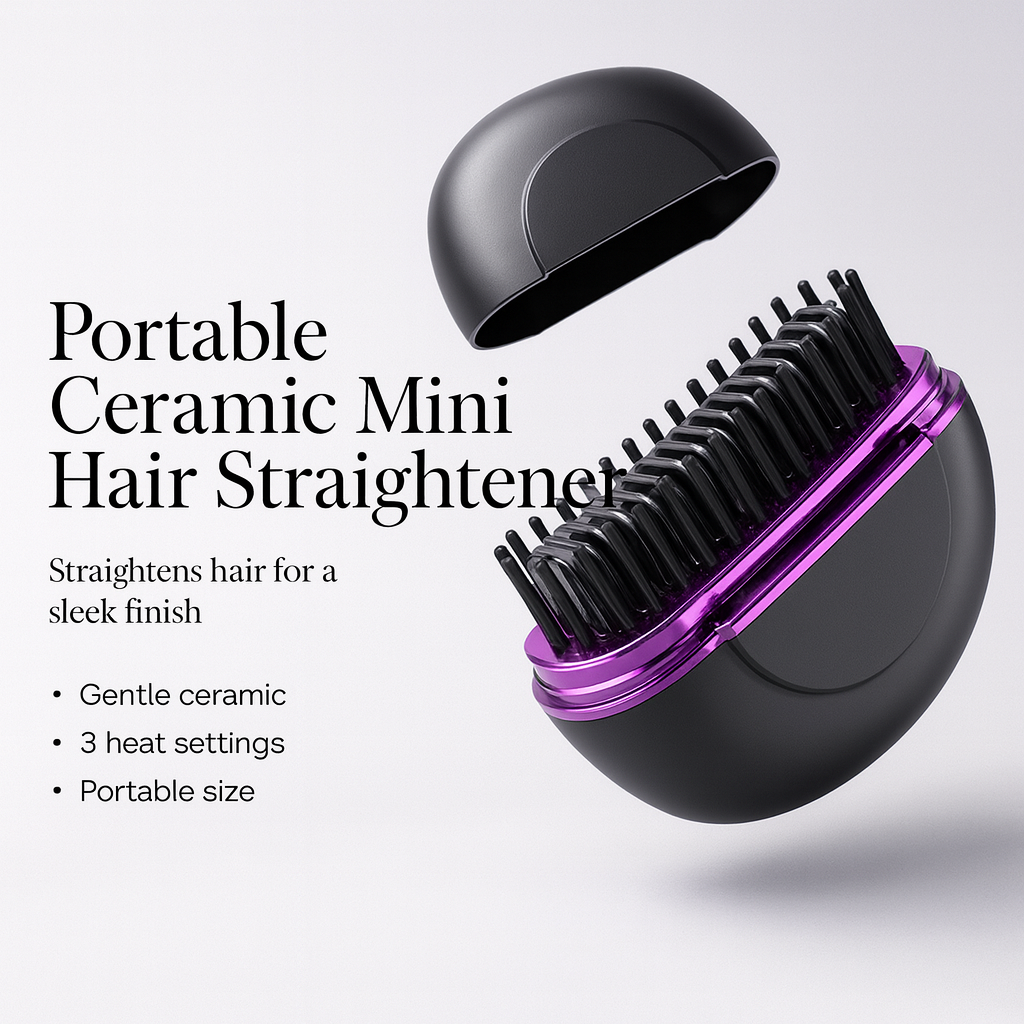 Portable Ceramic Mini Hair Straightener